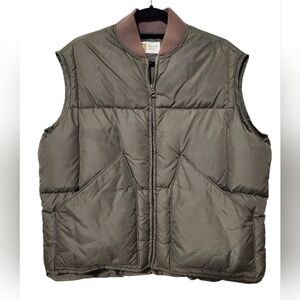Vintage Hirsch Weis Goose Down Quilted Puffer Vest Size